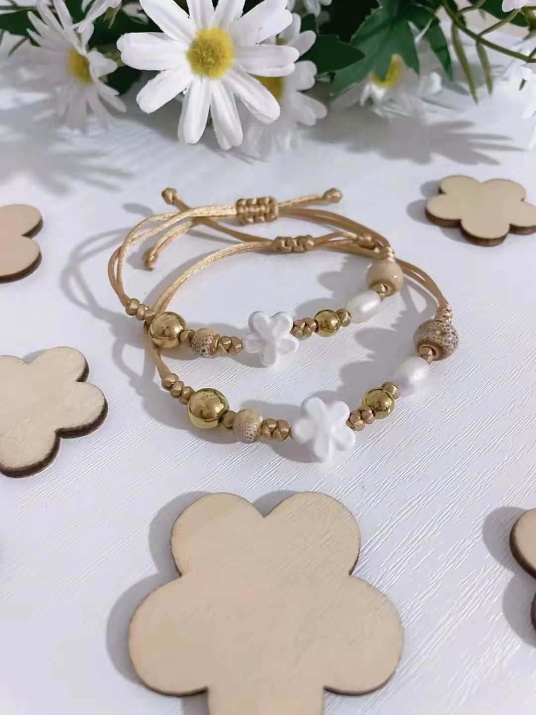Pulsera Sakura Dorada