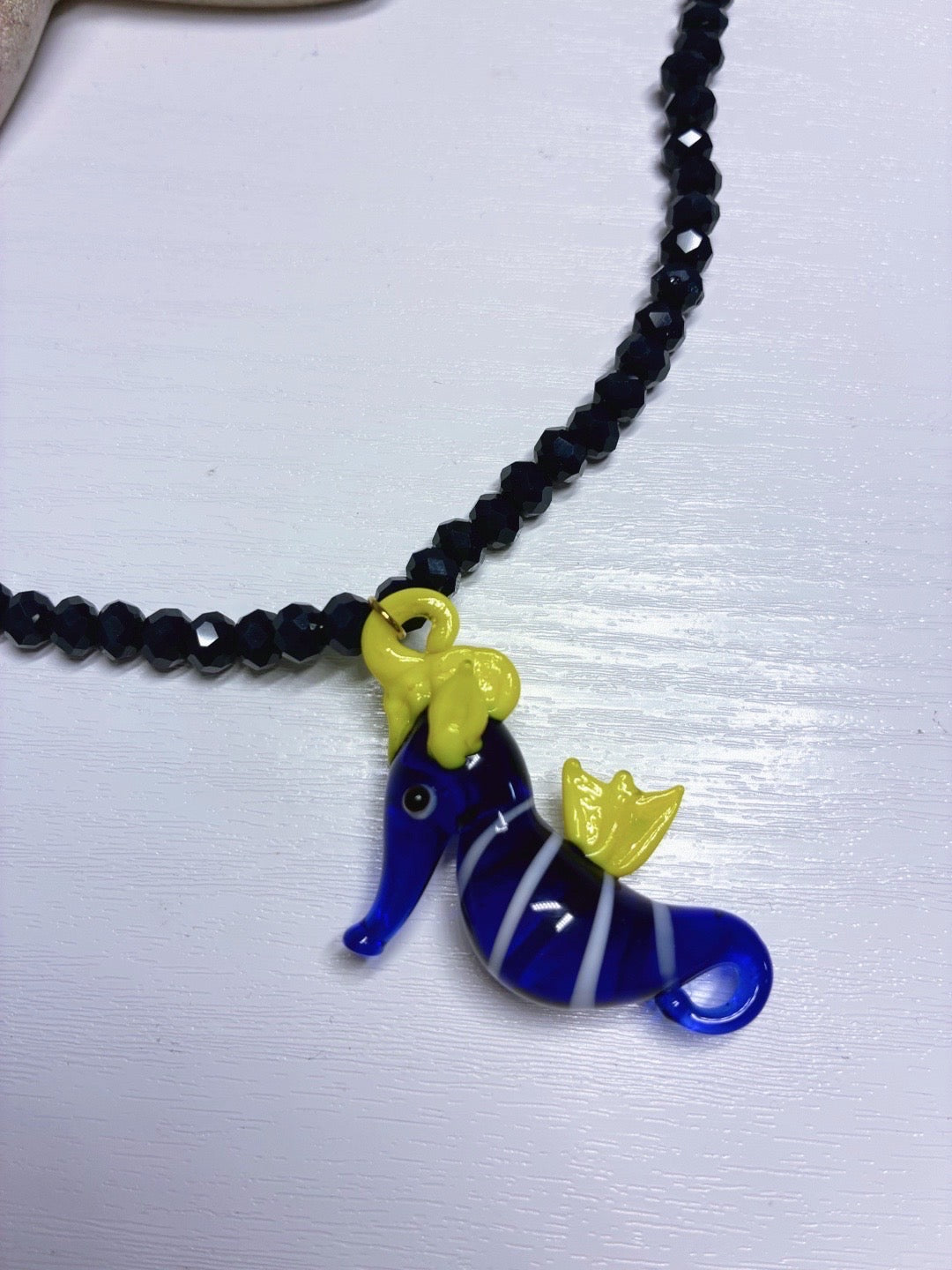 Collar "Caballito de Mar" – Murano y Cuentas de Cristal