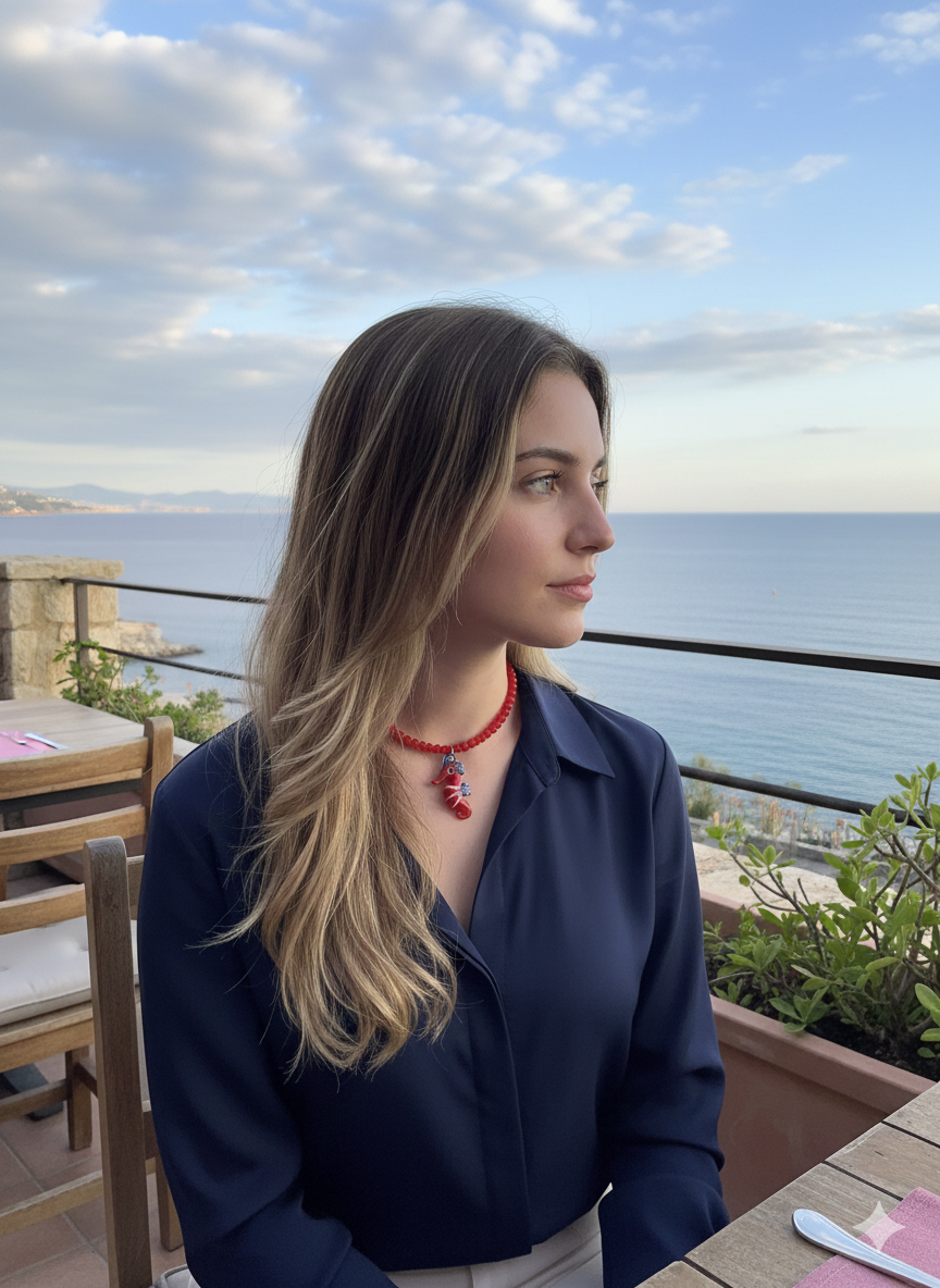 Collar "Caballito de Mar" – Murano y Cuentas de Cristal