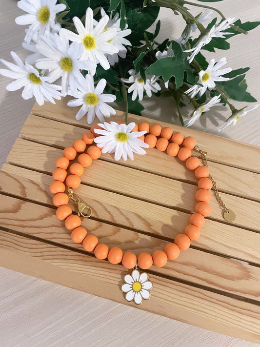 Collar Margarita Pop amarillo o Naranja