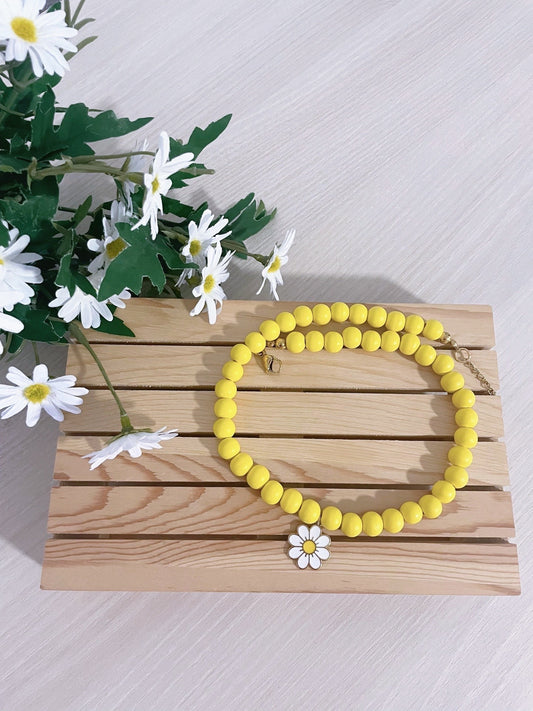 Collar Margarita Pop amarillo o Naranja