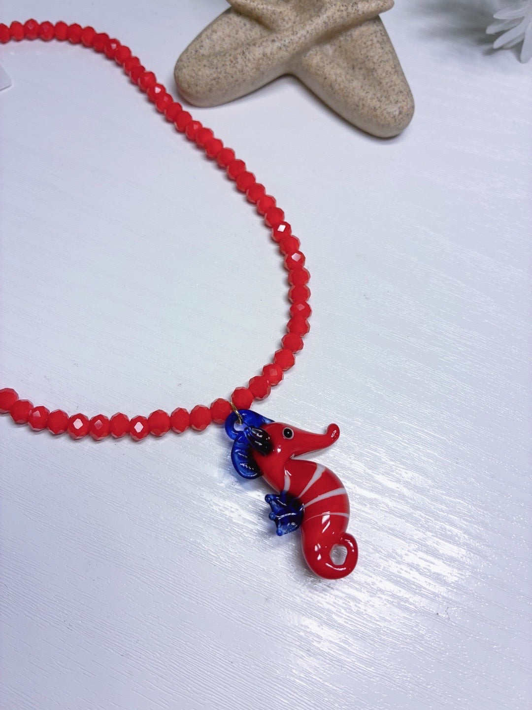 Collar "Caballito de Mar" – Murano y Cuentas de Cristal