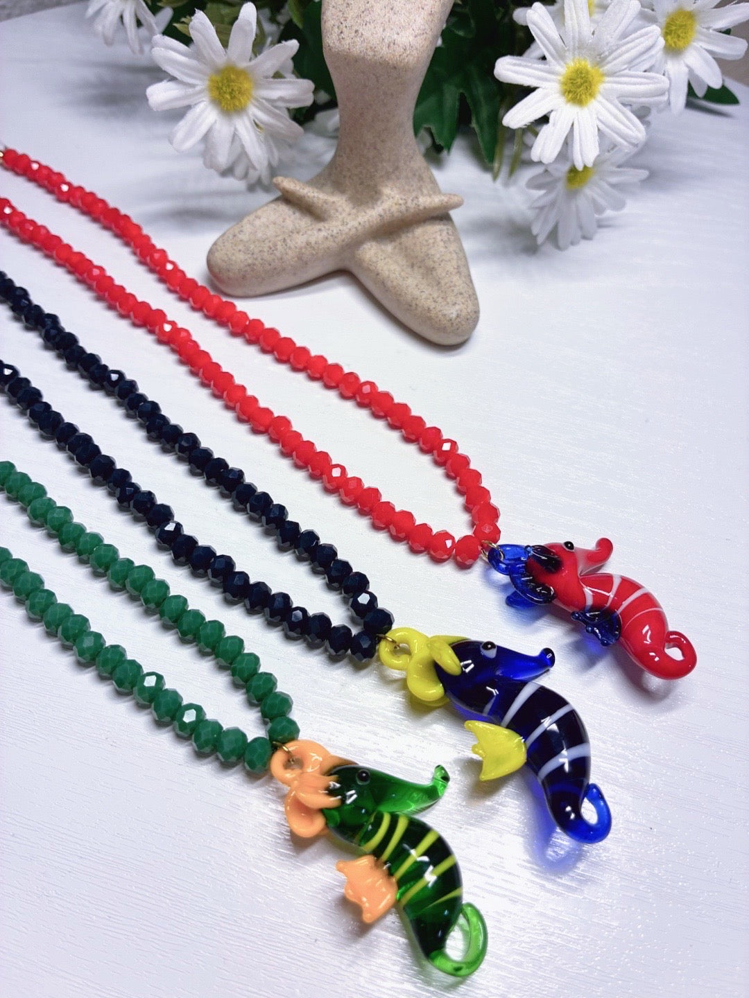 Collar "Caballito de Mar" – Murano y Cuentas de Cristal