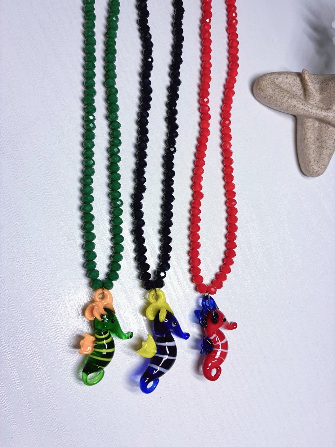 Collar "Caballito de Mar" – Murano y Cuentas de Cristal