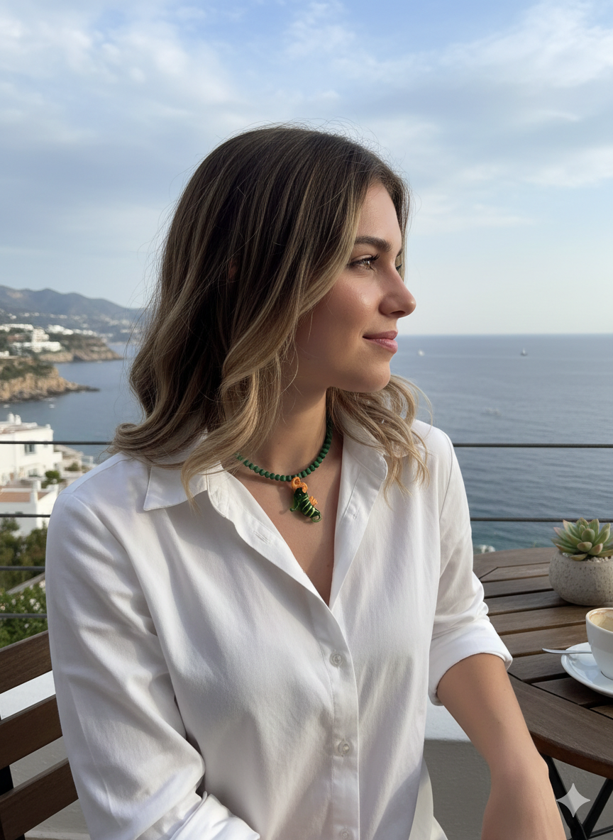 Collar "Caballito de Mar" – Murano y Cuentas de Cristal