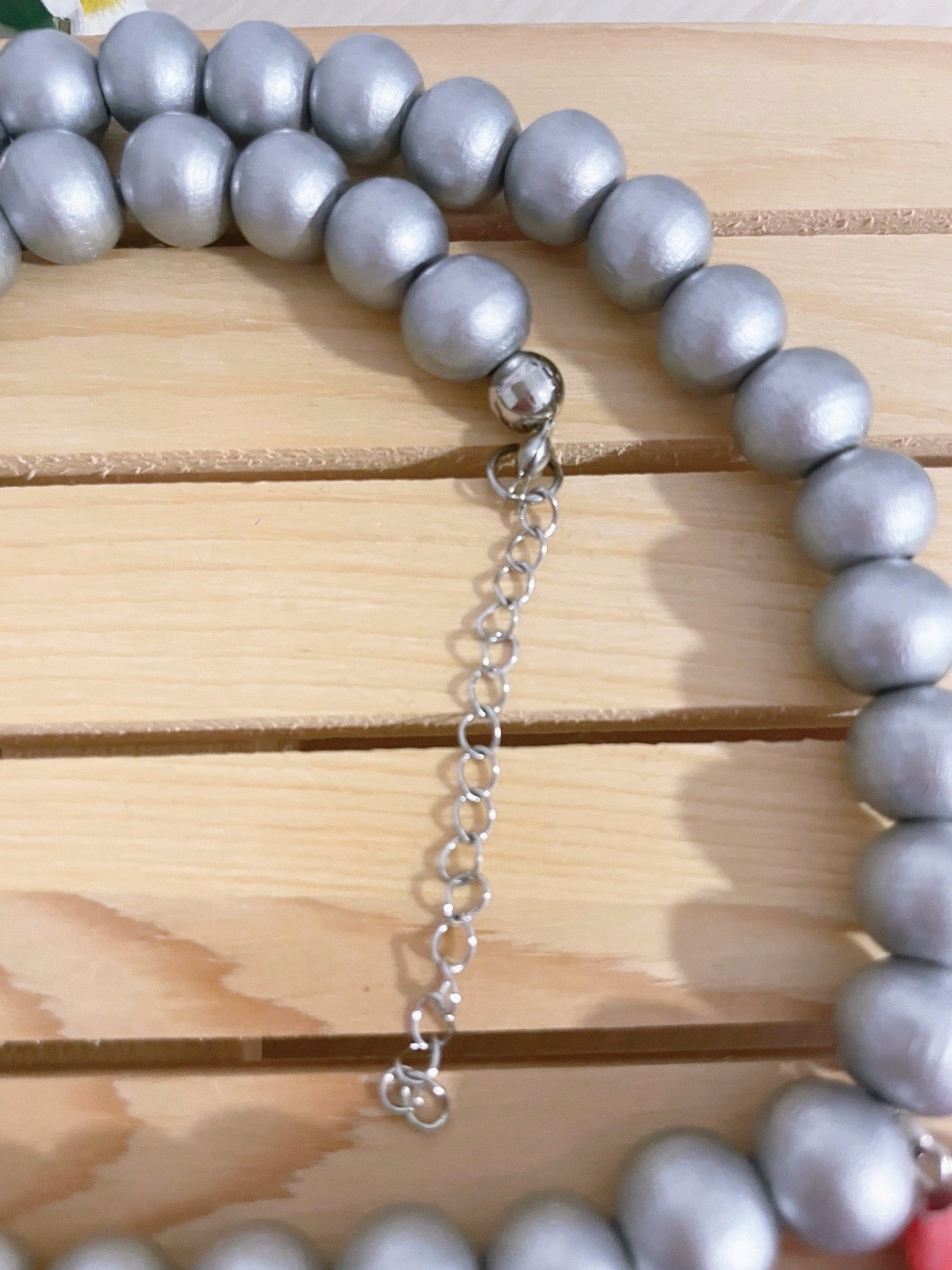 Collar Margarita Pop plateado